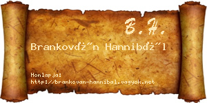 Brankován Hannibál névjegykártya
